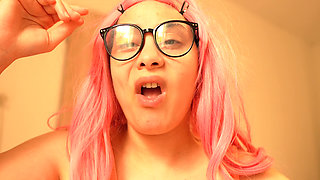 Your Stepmother Is Chewing Gum and Blowing Bubbles, Then She Smokes a Cigarette, Exhaling Smoke While She Chews, and Blows