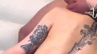 Goth Slut Take Two Dicks in Her Pussy