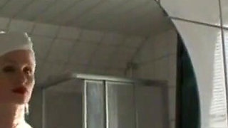 Humiliating penis pinching with masked man