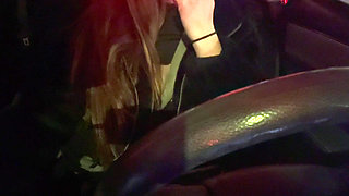 Italian Big Tits MILF Artemisia Love Sexy Car Ride Driving Around Smoking a Cigarette and Flashing Her Big Juicy Boobs