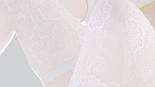 [mmd] Brilliant Marionette Black and White Erotic Fun Nun Meat Urinal Lewd Pattern Thong White Tiger Pussy