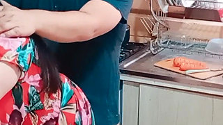 Sex in the Kitchen When Stepmom Opens the Refrigerator