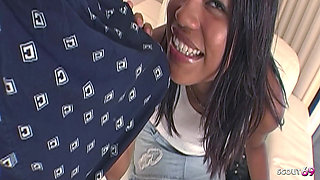 Asian Teen Carmella Woods Gets Fucked by a Big Cock in Her Extremely Hairy Pussy