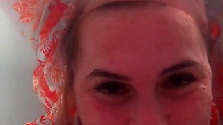 Breath Holding Underwater in Bathtub and Record with Waterproof Camera