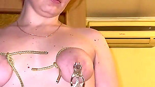 Tits BDSM Experiments - Clamps, Bondage, Spanking and Caning