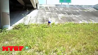 My girlfriend - Cameron Minx’s wild side comes out as she gets nailed hard with vans passing by