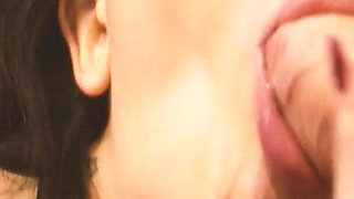 Dirty Holes Scene-1 Busty Brunette in Lingerie Having Sex in a Glory Hole and Getting a Facial