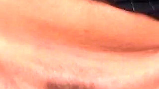 Ginger MILF with hairy pussy lets husband fuck her in the kitchen
