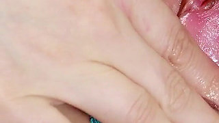 Blonde MILF Mosana Fucks Her Wet Pussy with a Dildo