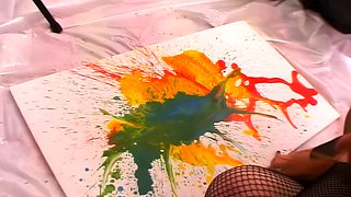 Lingerie lesbian toys gaping ass