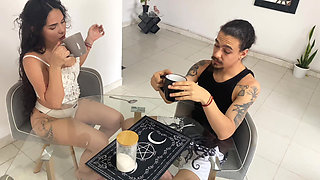 My Stepsister Left and Her Big Ass Latin Best Friend, Gave Me a Blowjob! - Porn in Spanish
