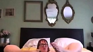 Big-Titted Amateur's Homemade Dildo Fun