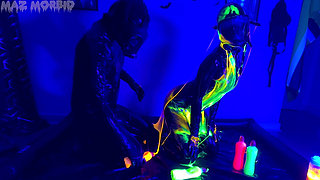Uv Wet and Messy Gimpy Gas Mask Fun with Patricia