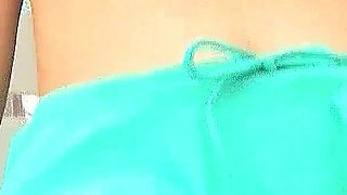 Japan Skinny Teen Aozora Fucked Outdoor by the Pool