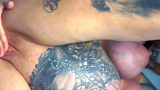 Big boobs milf masturbates with her dildo