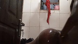 Passionate Shower Sex in a Public Bathroom