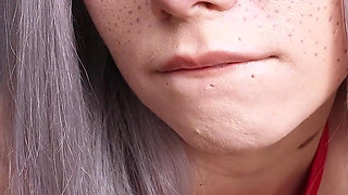 Succubus Sucks Liters of Sperm From a Dragon Dildo - Deep Throat!