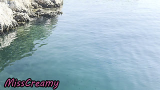 Dick Flash French Teacher Handjob Student Big Cock Nudist Beach Caught by Swimmers Risky 4K MissCreamy