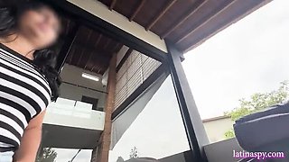Big Tits Latina Maid Halloween Mask Lesbian Voyeur Homemade Part 1