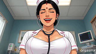 Desi Hot Doctor Bhabi Gives Special Treatment - Indian MILF Doctor Fantasy