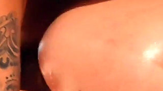 Laeticia Blonde MILF Gets Fucked by a Burly Young Guy, He Cums on Her Ass and Makes Her Cum!