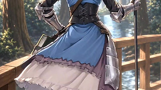Anime girls dancing