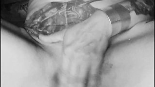 Black & White Tease Slow Strip & Dirty Talk Masturbation