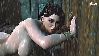 Sexy Desi Widow Meena Fucked by Her Neighbor in the Rain