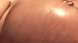 9 Months Pregnant Bound on Bed - Big Belly & Extremely Aroused