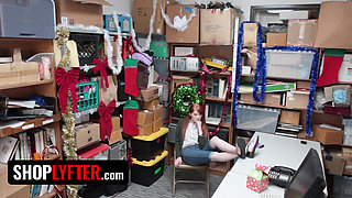 Shoplyfter - Passionate Redhead Crook Krystal Orchid Gets on Her Knees and Swallows Huge Cumshot