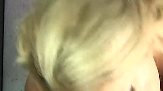Busty blonde cougar Alyssa Lynn can't get enough cum in gloryhole - Part 2 POV
