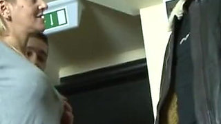 Fishnet wife banged by a big black cock