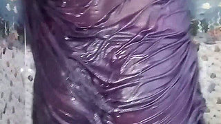 Priya’s New Bathing Video in Petticoat - Hot Bathing