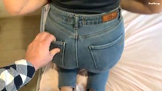Hot Anal with Friend's Sister in Jeans - FeralBerryy & Max