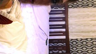 European amateur slut sucks on a big black cock