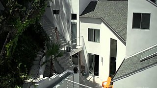 Blonde tight pussy babe solo toy fun in glamour masturbation