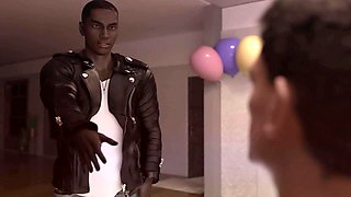 Forbidden passion unfolds with daring wife and bull in thrilling birthday play