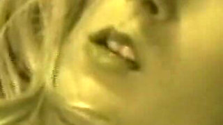 Fantastic Blonde MILF Fucked and Cummed in Mouth Monster Cock Vintage