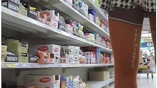 Walking Around The Store Without Panties