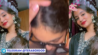 Damsel records her Indian hook-up tapes before and after marriage Telegram @TeraboxGod