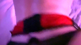 #34 Classic Black Nylon and Red Vintage Belt