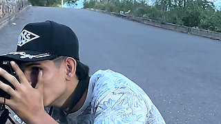 My First Photo Session with Unknown Latin Girl Ends in a Hard Fuck, I End up Filling Her Pussy with Milk