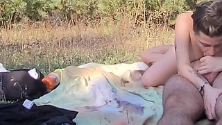 public blowjob outdoors deep throat
