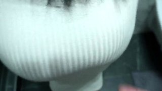 Stepmom's Pussy Filled with Sperm in a Public Toilet - Amate