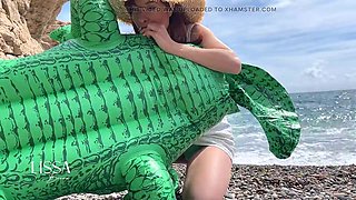 Lissa Browns Nudist Beach Flashing for Custom Video