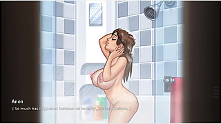 Summertime saga - gameplay - roleplay - Debbie shower and nipple slips