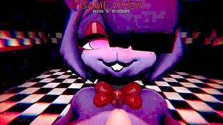 Naughty sex game action featuring futa characters in a nightclub