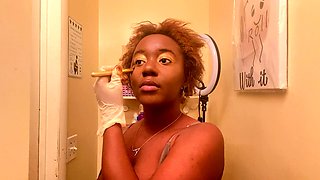 Ebony joi, pegging ebony, indian pegging strapon