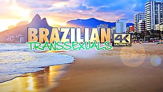 BRAZILIAN TRANSSEXUALS Redhead Masturbates With Dildo
