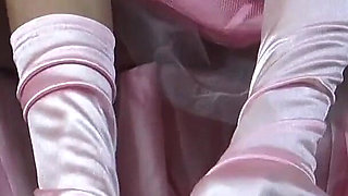 Blond Real Princess Nylons Foot Worshop and Footjob